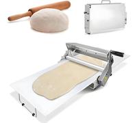 Laminoir à Pâte Pliable, Laminoir à Pâte Professionnel, Laminoir à Pâte Manuel, Machine à Pâte en Acier Inoxydable avec 55 Épaisseurs Réglables (0-25mm), Capacité de Qualité Commerciale Type 400