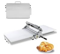 Laminoir à pâte Pliable, laminoir Manuel en Acier Inoxydable, Compact pour Boulangerie et Pizza, Machine épaisseur réglable Model400