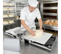 Laminoir à Pâte Pliable - Machine à Étaler Électrique en Acier Inoxydable, Machine pour Pâtes Et Pâtisseries, Épaisseur Réglable 2-30 mm,Pour Croissants, Pâte Feuilletée, Fondant et Pizzas