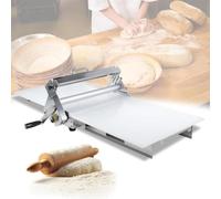 Laminoir à PâTe Pliable, Machine à PâTe Manuelle En Acier Inoxydable, Rouleau à PâTe Manuel avec Planche Laminage, éPaisseur RéGlable, Convient à Un Usage Domestique Et Commercial(B)