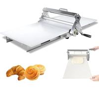Laminoir à PâTe Pliable, Machine à Rouler Manuelle de Comptoir pour PâTe à Pizza, CroûTe Au Fudge, IdéEs de PâTisserie pour Boulangeries et Pizzerias(TYP300)