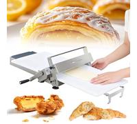 Laminoir à pâte pliable manuel en acier inoxydable pour pâte feuilletée | Laminoir à pâte manuel pliable en acier inoxydable, utilisable comme machine à pâte feuilletée pour une utilisation pratique