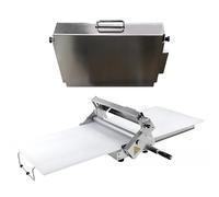 Laminoir à Pâte Pliable Manuel Machine à PâTe FeuilletéE Manuelle, Presse Pizza De Comptoir, Laminoir PâTe LaminéE Professionnel De Comptoir(400)