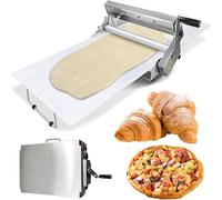 Laminoir à Pâte Pliable Manuel Pour Boulangerie 70×30cm/100×40cm,épaisseur Réglable 0,5-27mm,Laminoir à Pâtisserie Pliable Professionnel Pour Boulangerie,Pizza(Modello 400)
