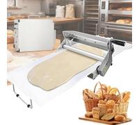 Laminoir à pâte pliant, Machine à rouler la pâte manuelle réglable en acier inoxydable, for croissants, croûte de tarte à pizza et pâtisserie(400-model)