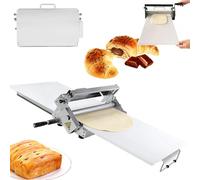 Laminoir à pâte pliant manuel, épaisseur réglable de 0.5mm à 25mm,rouleau à pâte en acier inoxydable,for la maison et la boulangerie(400-model)