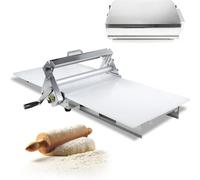 Laminoir à pâte professionnel, laminoir réversible, laminoir manuel pour pâte feuilletée et fondante, épaisseur réglable de 0 à 25 mm, laminoir pliable pour boulangeries et pâtisseries 60×30cm