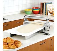 Laminoir à PâTe Professionnel, Laminoir RéVersible pour PâTe FeuilletéE et Fondante, Laminoir Manuel, éPaisseur RéGlable de 0.2 à 25 Mm, Laminoir Pliable pour Boulangeries et PâTisseries 400-Type