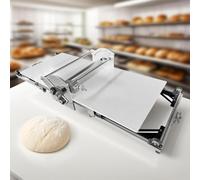 Laminoir à PâTisserie Pliable Professionnel Pate FeuilletéE De Buyer éLectrique Inox Laminoir Pliabl, éPaisseur RéGlable 0.07-1.18 In（2-30mm） Pour Boulangeries Et PâTisseries