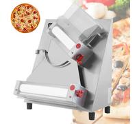 Laminoir à pizza professionnel 3-15 pouces, presse à pâte électrique 370 W, épaisseur réglable, machine à laminer automatique en acier inoxydable for pâtes, pizzas, pain et pâtes