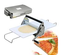 Laminoir de table en acier inoxydable, épaisseur réglable, conception pliable, plaque de pressage de 90 x 40 cm, facile à nettoyer, faible encombrement, machine de fabrication de pâte feuilletée