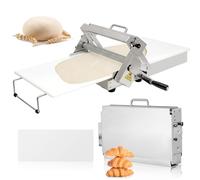 Laminoir Manuel, Machine à Pâtisserie Professionnelle, Machine à Pâtes en Acier Inoxydable, Machine à Rouler La Pâte Pliable, pour Croissants et Pizzas, épaisseur de La Presse 0~25 mm 83x49cm