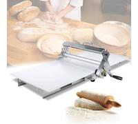 Laminoir manuel pliable en acier inoxydable avec 25 épaisseurs réglables pour boulangerie maison