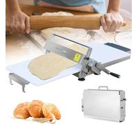 Laminoir Manuel Pliable et RéGlable, en Acier Inoxydable, 0 à 25 mm, pour Pizzas, Croissants, PâTe FeuilletéE et PâTe à Tarte, Presse Manuelle Compacte pour Boulangerie Commerciale(TYP400)