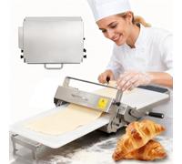 Laminoir manuel pliable, machine à laminer de comptoir en acier inoxydable | Laminoir à pâte manuel pliable en acier inoxydable, conçu comme une machine à laminer de comptoir pour faciliter la