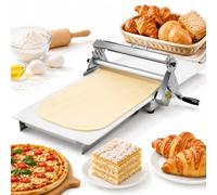 Laminoir manuel pliable, machine à laminer de comptoir en acier inoxydable | Laminoir à pâte manuel pliable en acier inoxydable, conçu comme une machine à laminer de comptoir pour une préparation