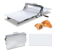 Laminoir Patisserie Professionnel Pate Feuilletée De Buyer Manuel Inox a Pizza Laminoir À Pâte Pliable Professionnel - Manuel En Acier Inoxydable, Avec Niveaux D'épaisseur Réglable