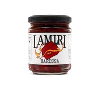 Lamiri Harissa Pâte de Harissa tunisienne authentique - 190 g, condiment traditionnel au piment d'Afrique du Nord, entièrement naturel, végétalien et sans gluten - Idéal pour la cuisine, les marinades