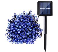 Lamker 20M 200LED Guirlandes Lumineuses Solaires Exterieure Étanche 8 Modes Bleu Lumière Guirlande pour Jardin Terrasse Balcon Fenêtre Clôture Arbre Noël Mariage Fairy Lights Lumineuse Décoration