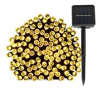 Lamker 30M 300LED Guirlandes Lumineuses Solaires Exterieure Étanche 8 Modes Blanc Chaud Lumière Guirlande pour Jardin Terrasse Balcon Fenêtre Clôture Arbre Mariage Fairy Lights Lumineuse Décoration