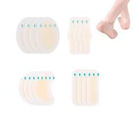 Lamkrtlp Pansements Ampoules, 16 Pièces 4 Tailles Pansements Hydrocolloïde Gel Bandages pour Prévention et soin des Ampoules au pied Orteil et Talon