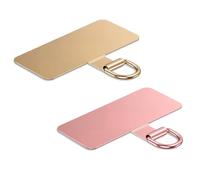 Lammcou Patch pour Lanière Téléphone, Pads en Acier Inoxydable pour Coque de Smartphone, Support Universel pour Housse & Bracelet Main Libre, Phone Tether Tab