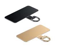 Lammcou Patch pour Lanière Téléphone, Pads en Acier Inoxydable pour Coque de Smartphone, Support Universel pour Housse & Bracelet Main Libre, Attache Sécurité Mobile, Phone Tether Tab