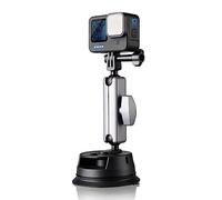 Lammcou Support à Ventouse Puissant pour Go Pro, caméra d'action avec Boule à Double tête à 360°, Support de Fixation à Ventouse pour Voiture pour Insta-360 X3 X2 Go3 Hero 13 12 11 10 Suction Mount