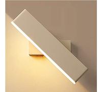 Lammurale Réglable 350 ° Lumière Murale Moderne Lumière D'Éclairage Intérieure Pour Couloir Escaliers D'Hôtel Bord Du Lit Salon 6W Ledmurale, Marron, Lumière Chaude/Blanc/Lumière Chaude