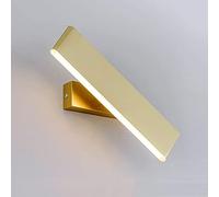 Lammurale Réglable 350 ° Lumière Murale Moderne Lumière D'Éclairage Intérieure Pour Couloir Escaliers D'Hôtel Bord Du Lit Salon 6W Ledmurale, Marron, Lumière Chaude/Doré/Lumière Blanche