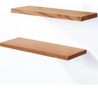 LAMO Manufacture 2 Pièces Étagère Murale En Bois Avec Fixation Invisible SET 4