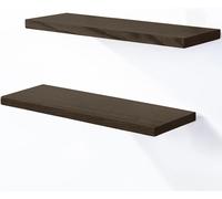 LAMO Manufacture 2 Pièces Étagère Murale En Bois Avec Fixation Invisible SET 4
