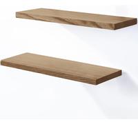 LAMO Manufacture 2 Pièces Étagère Murale En Bois Avec Fixation Invisible SET 4