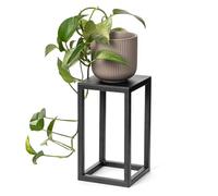 LAMO Manufaktur Support plantes en métal noir 28 cm | Petit support pots de fleurs interieur dans salon, chambre à coucher | Étagère moderne à fleur de mariage, socle pour sculpture, décoration