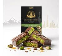 LAMO’S - Chocolat Dubai Pistache & Kunafa | Barre Chocolat au Lait Pistache & Kunafa Premium Fabriquée à Dubai (80g)