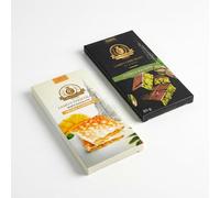LAMO’S - Chocolat Dubai Pistache & Kunafa - Mangue Crunchy - Lot de 2 tablettes Pistache et Mangue - 80 g