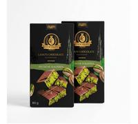 LAMO’S - Chocolat Dubai Pistache & Kunafa | Pack de 2 Pièces Barre Chocolat au Lait Pistache & Kunafa Premiumi(2 x 80g)