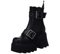 LAMODA Bande Aid, Bateau de Cheville Femme, Black PU, 41 EU