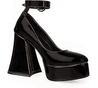 Lamoda Femme Build Me Up Escarpins, PU Noir, 39 EU