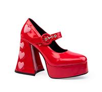 Lamoda Femme Love Sick Escarpins, Rouge/Motifs, 37 EU