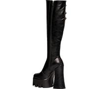 LAMODA Guess So, Knee High Boot Femme, Pink PU, 41 EU