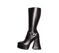 LAMODA - I'm What You Want Knee High Platform Boots, EU 37