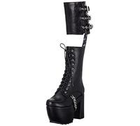 LAMODA - Love Bleeds Chunky Platform Wedge Boots, EU 41