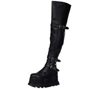LAMODA Sonnet, Over-The-Knee Bateau Femme, Black Heart, 40 EU