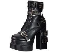 LAMODA Tighten Up, Mid Calf Bateau Femme, Black PU, 41 EU