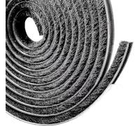 Lamondre 10m bande de brosse, Joint brosse adhésif autocollante coupe-vent et anti-poussière pour fenêtres et portes mobiles, Largeur 9mm x Hauteur 9mm, Noir