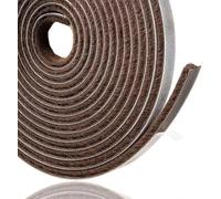 Lamondre 5m bande de brosse, Joint brosse adhésif autocollante coupe-vent et anti-poussière pour fenêtres et portes mobiles, Largeur 9mm x Hauteur 9mm, Brun