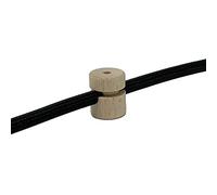 LaMorell LightDesign Décentrateur, crochet de plafond ou mur en bois naturel, pour câble électrique en tissu/textile. Lot de 3/5/10 pièces (5 pièces)