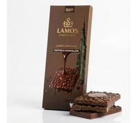 LAMO'S - Chocolat Dubaï Café & Chocolat au Lait 80 g | Tablette Chocolat au Lait avec Fourrage Café 34% | Chocolat Gourmand Handmade | Spécialité de Dubaï | Idée Cadeau Chocolat Premium