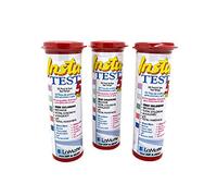 LaMotte Insta Bandelettes de Test 5 Voies pour Piscine et Jacuzzi sans Chlore ou Brome, pH, Chlore Total, alcalinité Totale et dureté Totale - 50 x 3